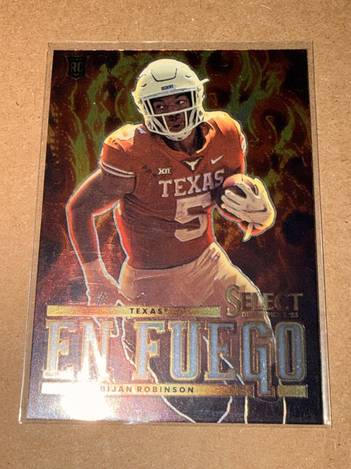 2023 Select DP’s En Fuego Bijan Robinson  EF-BR Silver Prizm Texas, Falcons