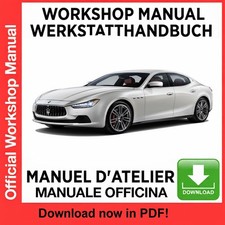 DOWNLOAD MASERATI GHIBLI M157 2013-2019 WORKSHOP MANUAL PDF SERVICE ENGLISH