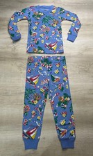 POLO Ralph Lauren Kids Multicolor 2T PAJAMA SET 2 Pieces Hawaii Print Polo Bear