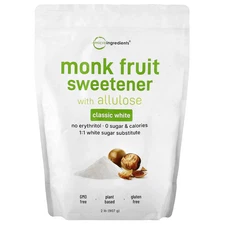 Monk Fruit Sweetener with Allulose, Classic White, 2 lb (907 g)