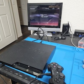 Sony PlayStation 3 PS3 Slim 120GB Console Bundle w/ Controller & 3 Games Tested