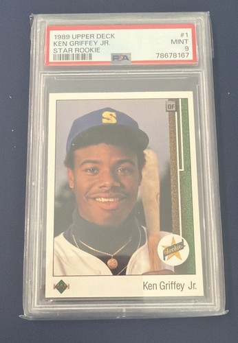 1989 Upper Deck - Star Rookie Ken Griffey Jr #1 (RC) (PSA MINT 9)
