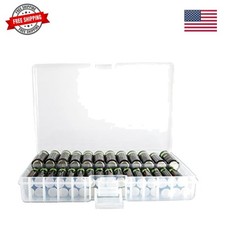 AA AAA Battery Storage Box, Rechargeable Battery Storage Case Battery Holder ...