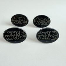 Star Wars Logo Drawer Cabinet Knobs Pulls Bla...