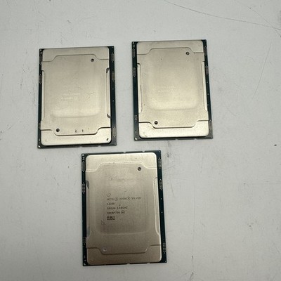 LOT OF 3 Intel Xeon Silver 4210R SRG24 2.4GHz 10-Core LGA3647 Server CPU (S2:26)