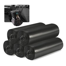 Car Trash Can Bags 5-Pack total 75 bags- For Car