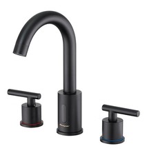Touchless Bathroom Faucet for 3 Hole, 8 Inch Widespread Bathroom Sink Faucet ...