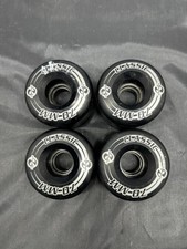 Kryptonics Classic Skateboard Wheels Full Set Black 70mm Skateboarding Og