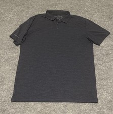 Anetik Men  s L Blue Polo Shirt Performance Outdoor Stretch UV 30 UPF Sun Protect