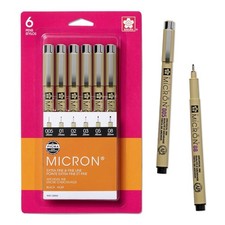 SAKURA Pigma Micron Fineliner Pens - Archival...