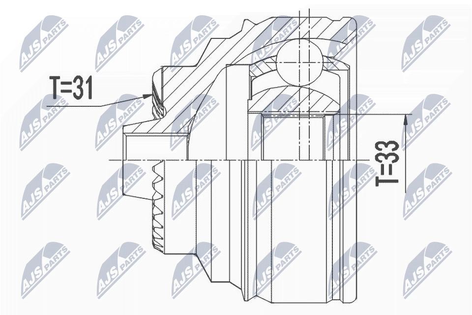 NPZ-BM-021 NTY Joint Kit, drive shaft for BMW,MINI - Image 3