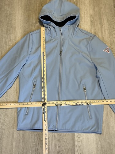 Guess Men's Powder Blue Long Sleeve Jacket w/Hood - Picture 4 of 15