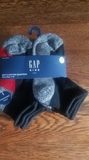 Boy's Gap Kids Quarter Cut Gray Socks Shoe Size - 7-10 