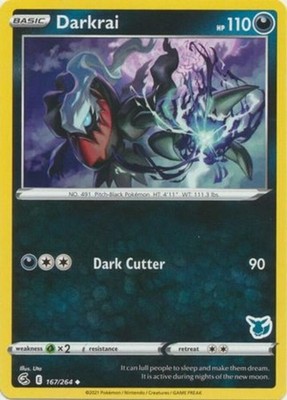 Darkrai - 167/264 - Battle Academy 2022 (Eevee Symbol) - Lightly Played