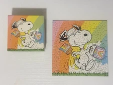 Vintage Snoopy Mini Puzzle Have a Rainbow Day Springbok Over 70 Pieces.