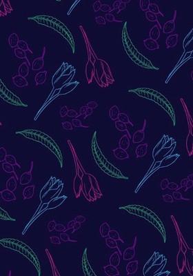 Floral Pattern Adult Coloring Notebook by Fresh Knight Designs (English) Paperba
