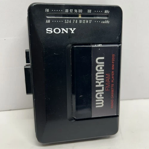 Sony Walkman WM-F2015 AM/FM Cassette Player *New Belts* * Works* *Cleaned*