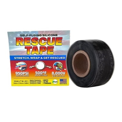 Self-Fusing Silicone Rescue Tape for Plumbing, Electrical Insulation, 36ft, Wate