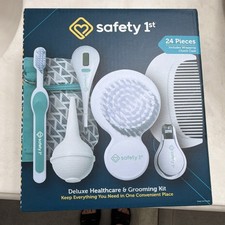 Safety 1st Deluxe Healthcare Grooming Kit, 24 Pieces, White/Teal