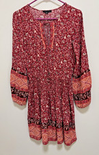 American Eagle Floral Bohemian Mini Dress Size S, Boho, Festival, Hippie Chic