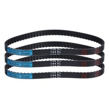 3 Pcs 144XL 037 Timing Belt 72 Teeth Rubber Geared Cogged Belt, 0.37" Width
