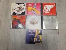 Lot Of 7 Rock CDs Aerosmith Def Leopard Guns N' Roses Meat Loaf Sultans Of Swing