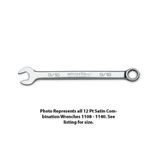 Wright Tool 1116 2.0 12-Point Satin 1/2" WrightGrip Combination Flat Wrench
