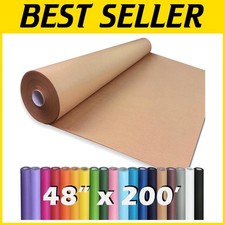 PerkHomy 48" x 2,400" 200' Brown Kraft Paper Roll
