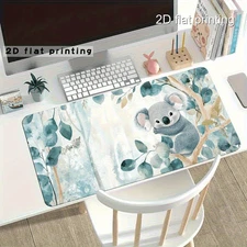 40*90cm 2D Flat Printing Koala Pattern Mouse Pad, Extra Large Keyboard Mat Desk