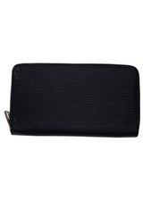 Louis Vuitton Long Wallet Zippy Epi Leather BLK Men's Used