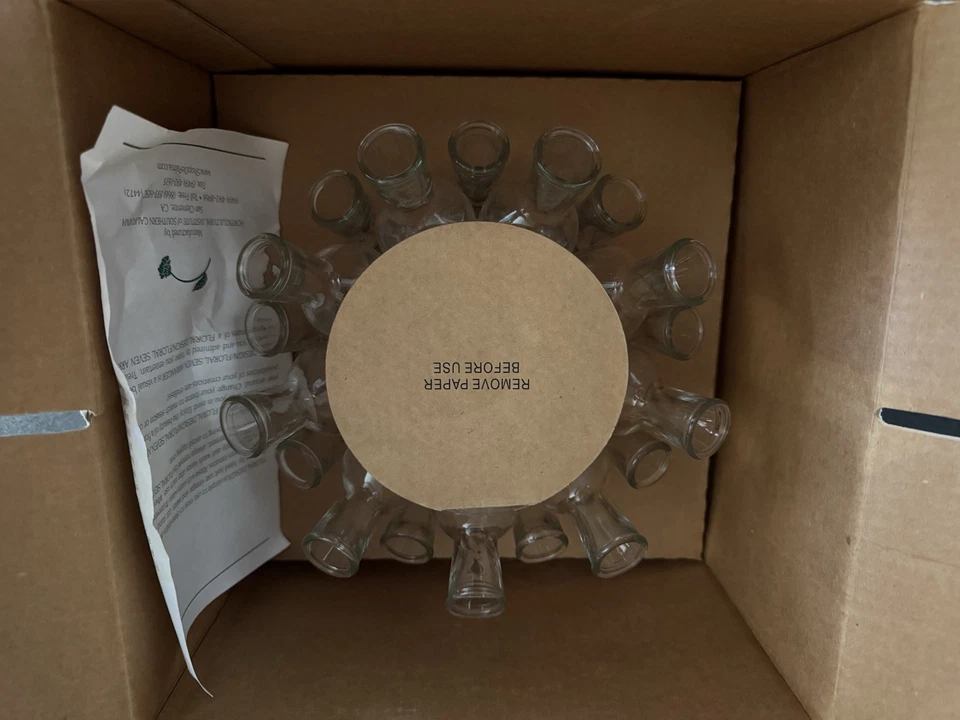 Jarrón de vidrio de diseño floral Horticultural Institute 18 estación de propagación Foto 4 de 4