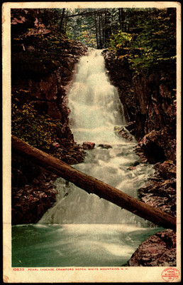Postcard NH Crawford Notch New Hampshire Pearl Cascade White Mountains c1907 D18
