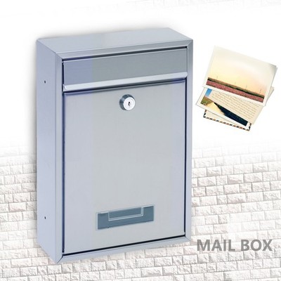 Wall-Mounted Key Drop Box with Key Lock Metal Mailbox Indoor& Outdoor Waterproof