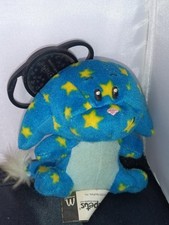 McDonald's Neopets Starry Kacheek Plush Blue Stars Stuffed Happy Meal Toy 2005