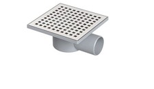 15x15 Wetroom Waste Gully Trap 40mm Outlet Stainless Steel Anti-Odour No-Return