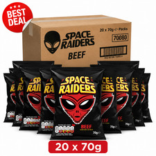 Space Raiders Beef Crisps 70g x 20