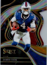 2023 Panini Select #262 James Cook Black and Gold Prizms Die Cuts