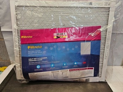 Filtrete 1600 MPR Ultra Allergen Furnace/AC Filter 20 x 24 x 1 Open Box 3 Pack