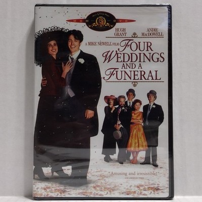 Four Weddings and a Funeral DVD 1994 Brand New Factory Sealed Hugh Grant MGM
