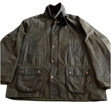 Barbour Bedale herren Wachsjacke Olive Grün 2XL  3XL Size C52/132 Wax Jacket!