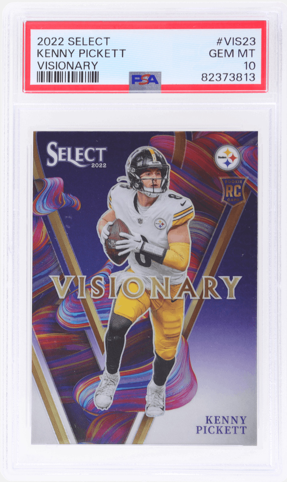 2022 Panini Select Kenny Pickett Visionary #VIS23 PSA 10 Rookie RC