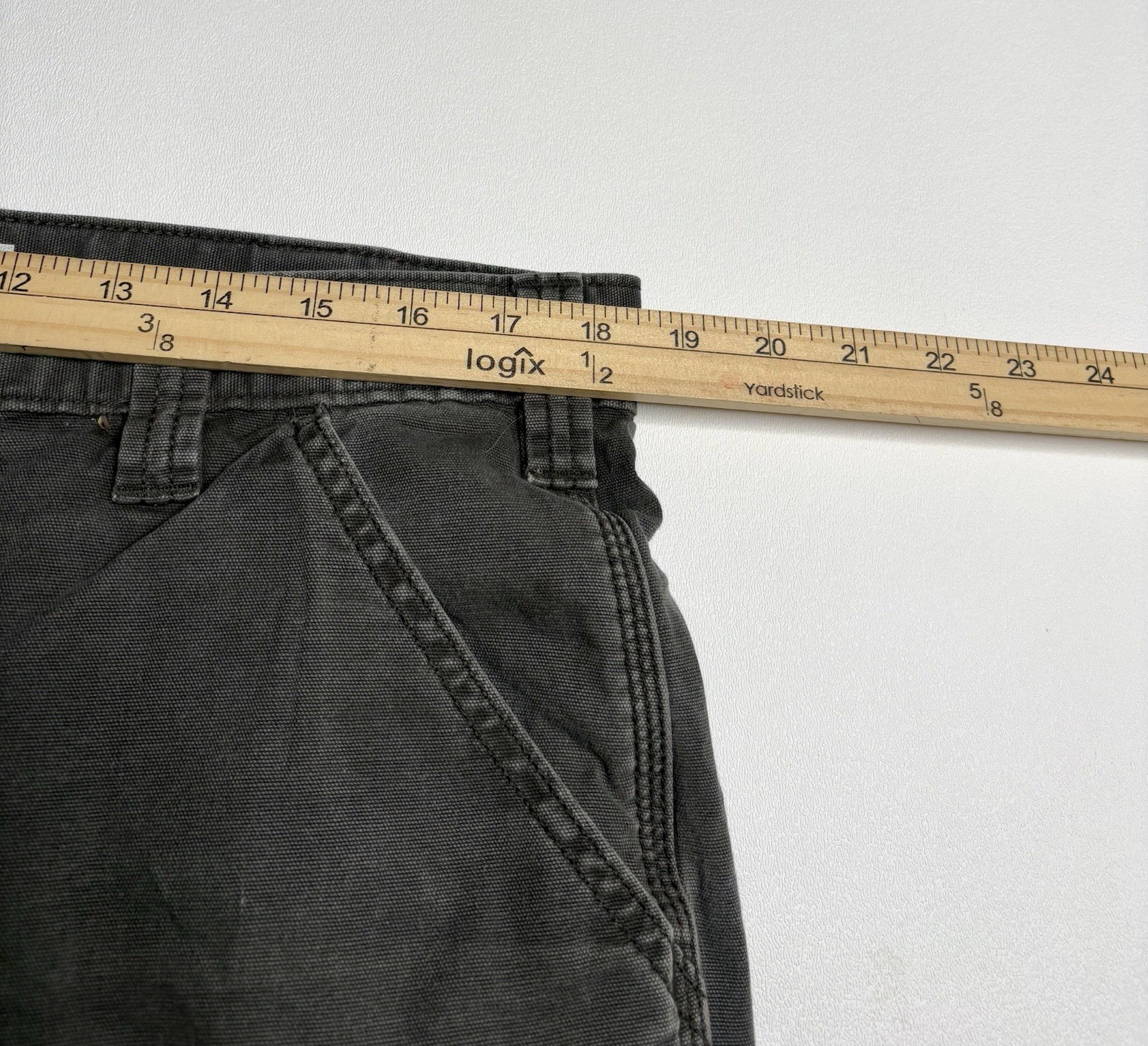 Carhartt Rigby Rugged Flex Canvas Relaxed Fit Pants 102291 306 Grey Mens 37 x 32 thumbnail 10