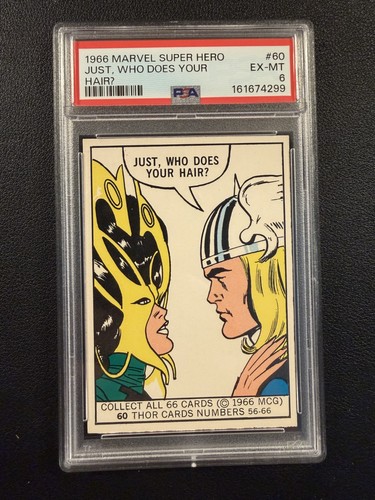 1966 Donruss Marvel Super Heroes #60 PSA 6 Card MCG