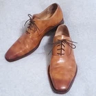 MAGNANNI MENS SAFFRON OXFORD 10.5 M TOBACCO COGNAC LEATHER EXCELLENT SHOES