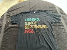 Port & Company September 1956 The Birth Of Legends Vintage Unisex Tshirt Large