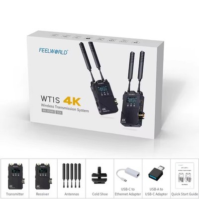 FEELWORLD WT1S SDI HDMI 4K Wireless Video Transmission System for Live Streaming