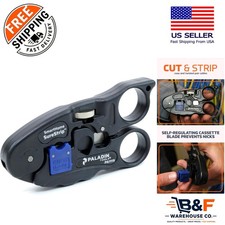 Precision UTP/Coax Cable Stripper  Cutter - Adjustable Depth  Ergonomic Design