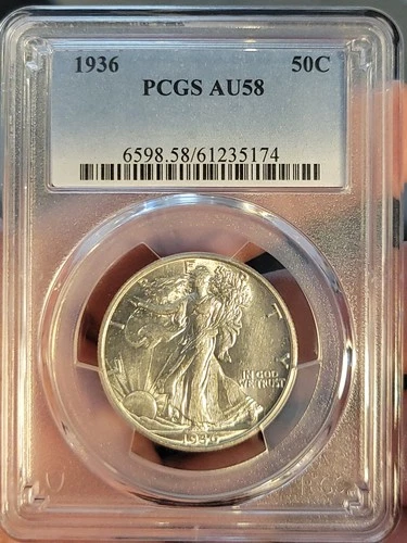 1936 Walking Liberty Half Dollar PCGS AU58