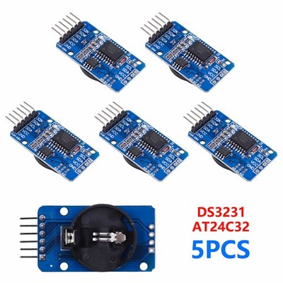 5PCS DS3231 AT24C32 Real Time Clock Timer Module IIC RTC for Arduino NEW