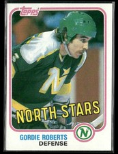 1981-82 Topps Gordie Roberts Minnesota North Stars #W111
